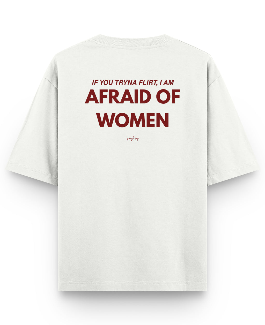 Off White Oversized T-shirt Back Design
