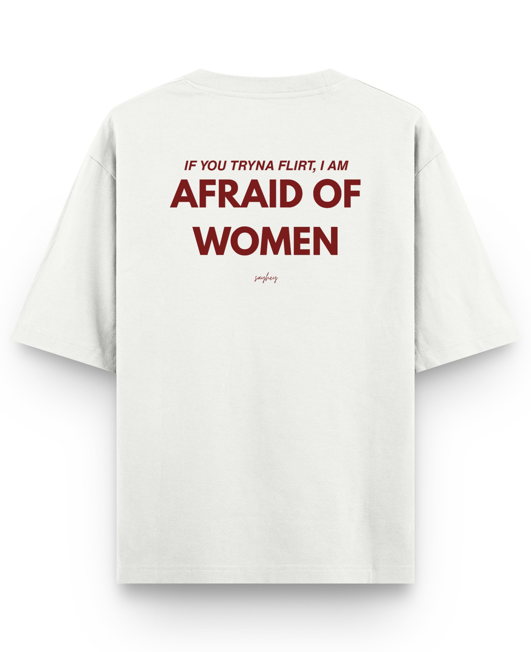 Off White Oversized T-shirt Back Design