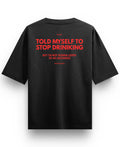 Black Oversized T-shirt Back Design