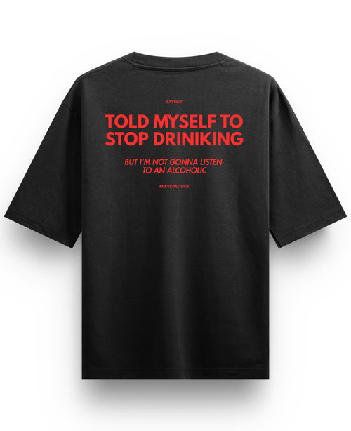 Black Oversized T-shirt Back Design