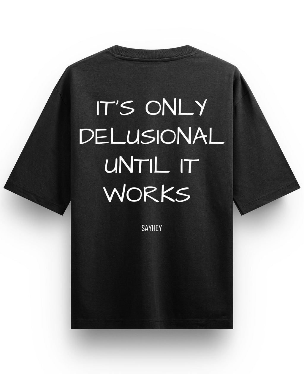 Black Oversized T-shirt Back Design