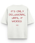 Off White Oversized T-shirt Back Design