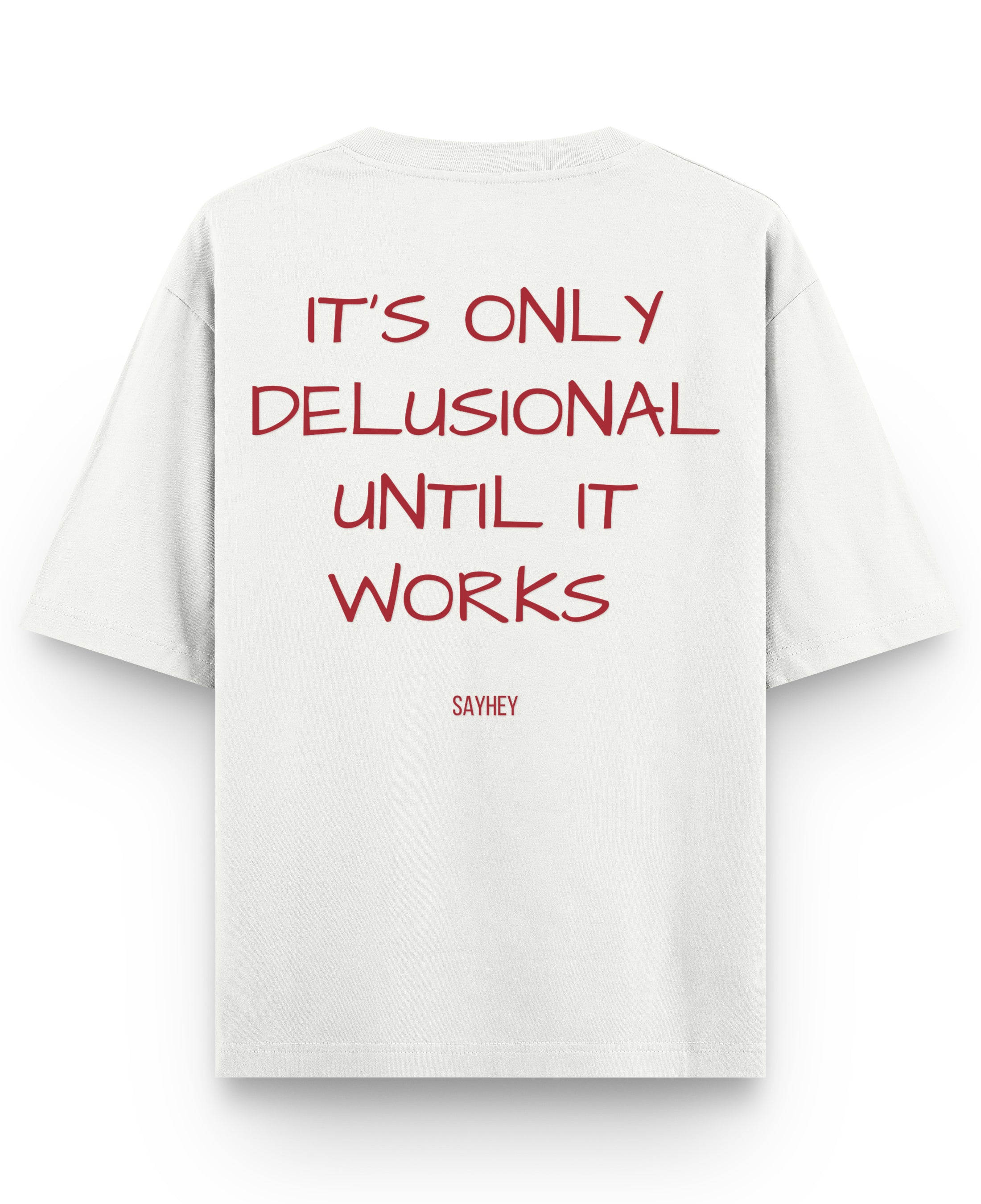 Off White Oversized T-shirt Back Design