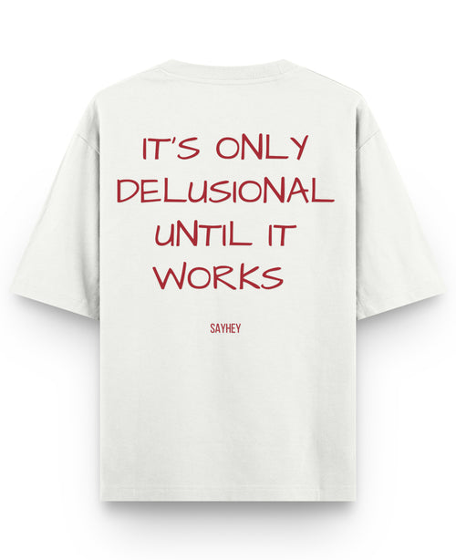Off White Oversized T-shirt Back Design