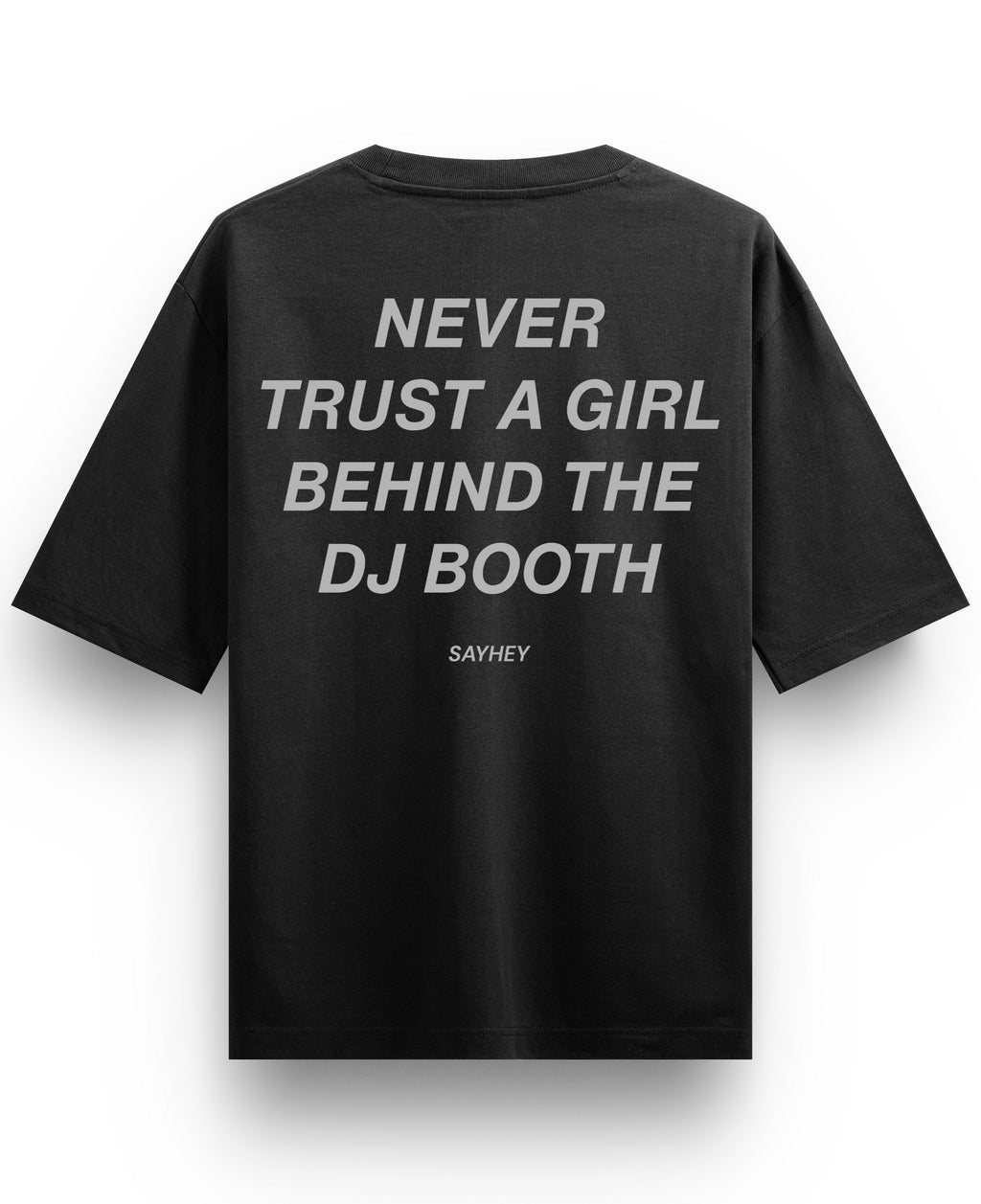 Black Oversized T-shirt Back Design
