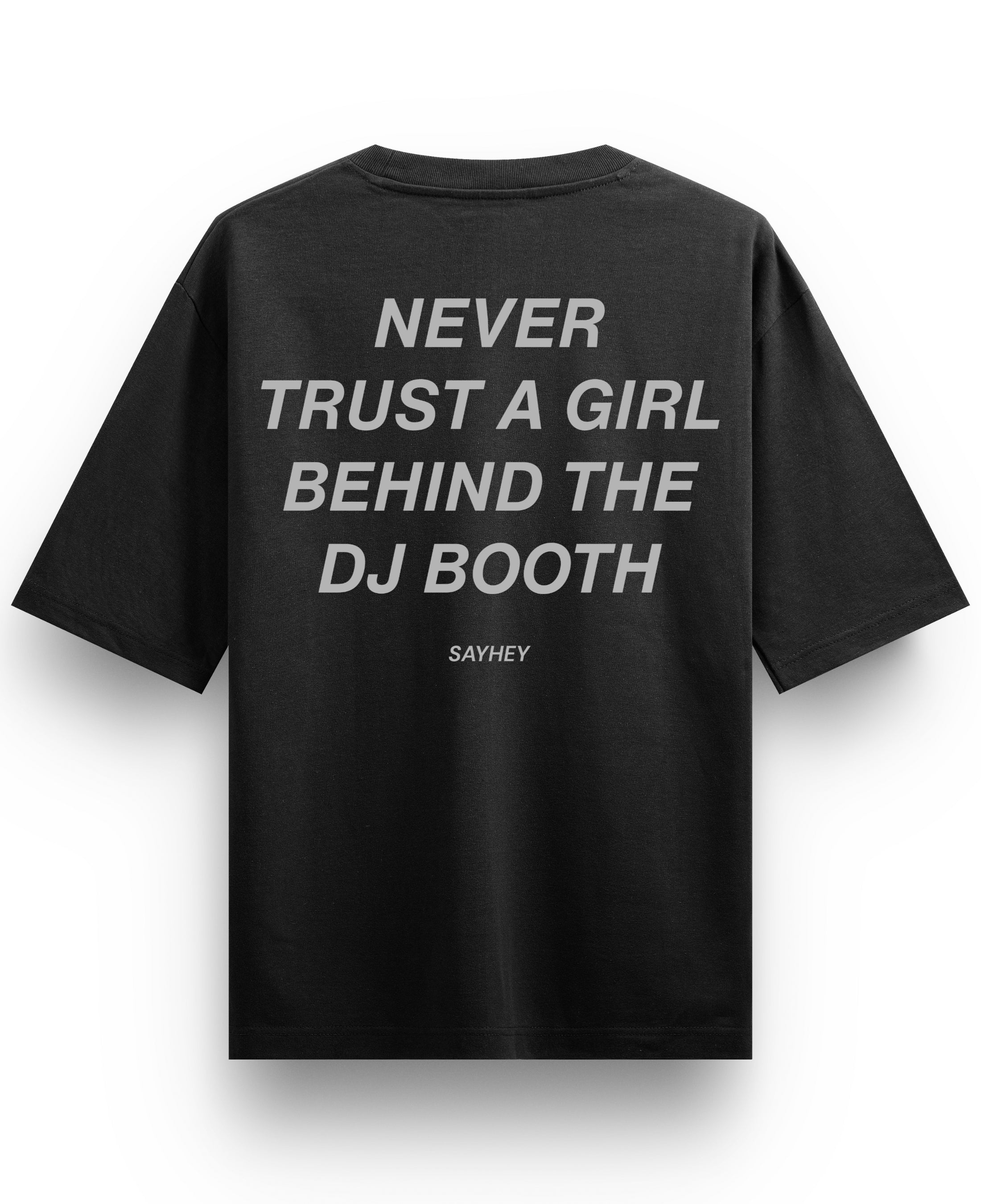 Black Oversized T-shirt Back Design