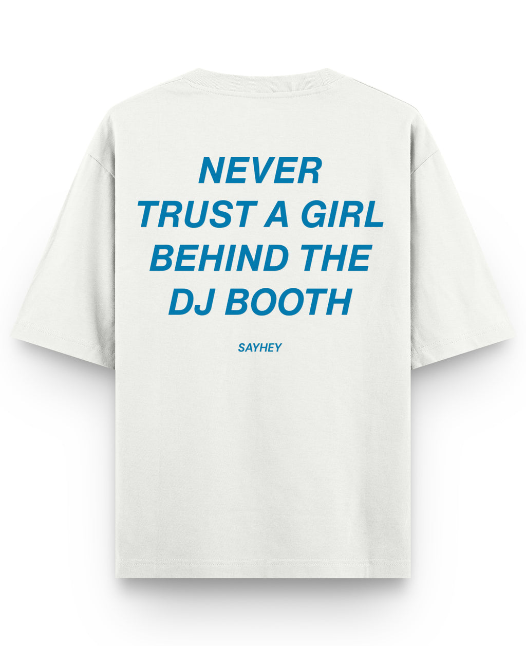 Off White Oversized T-shirt Back Design