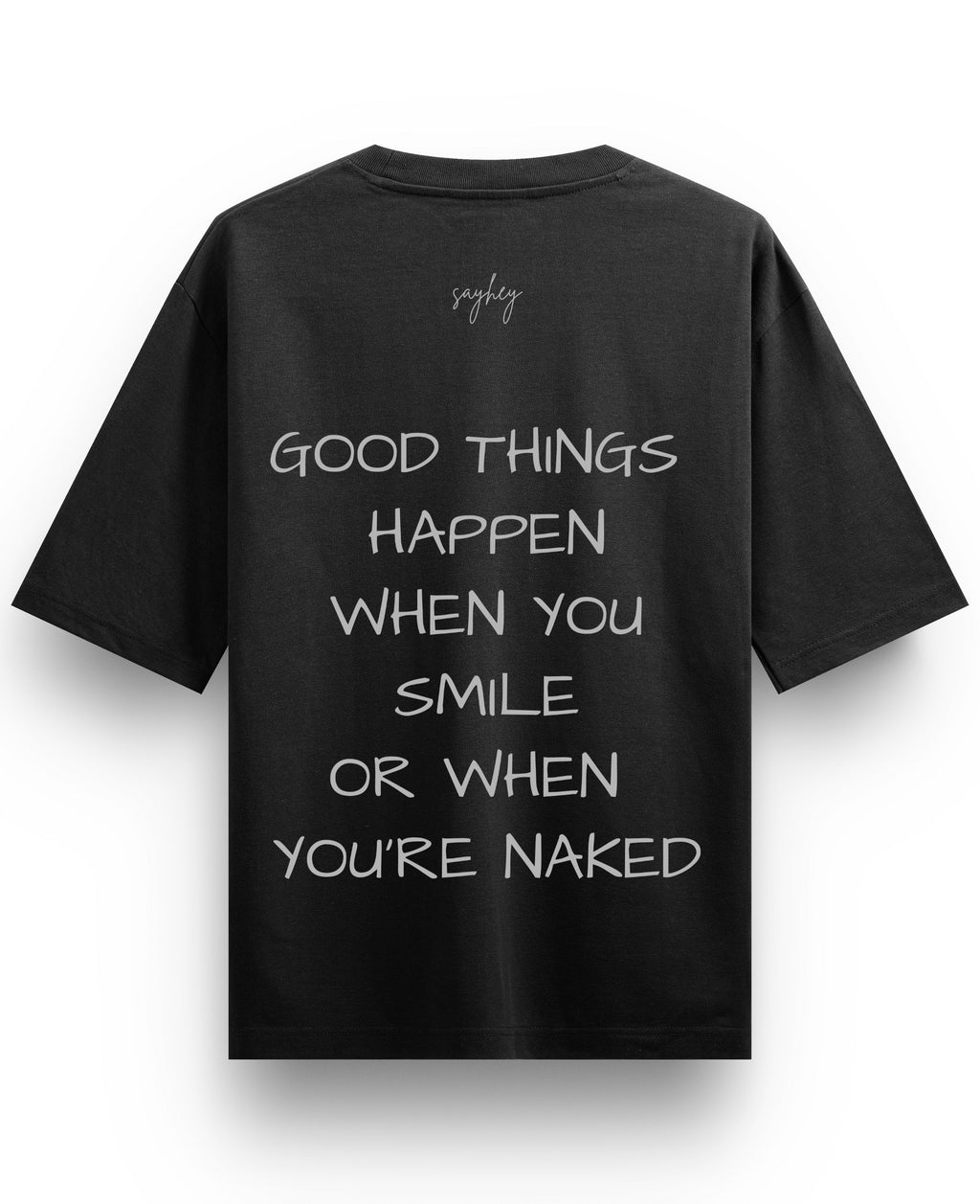 Black Oversized T-shirt Back Design