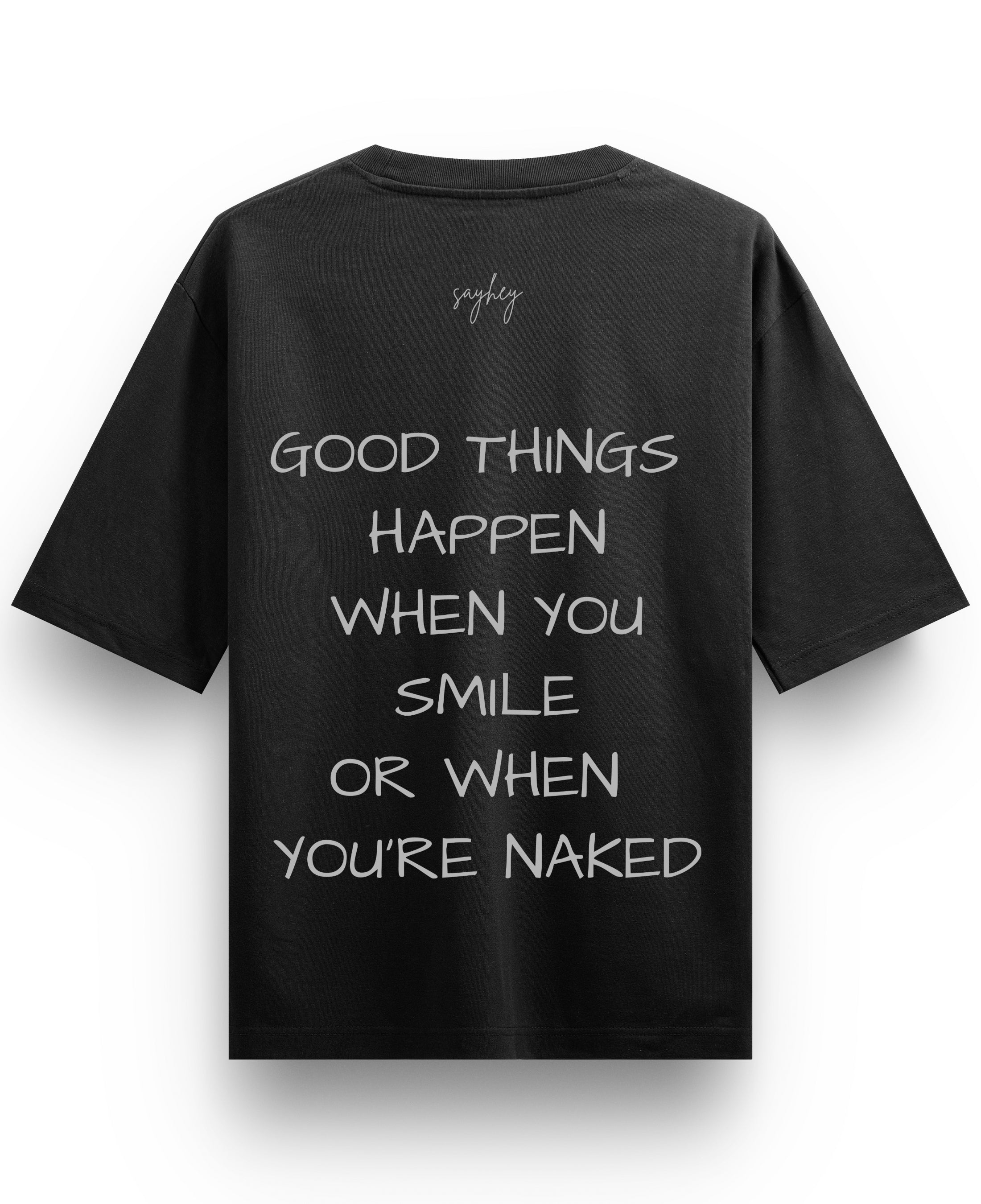 Black Oversized T-shirt Back Design