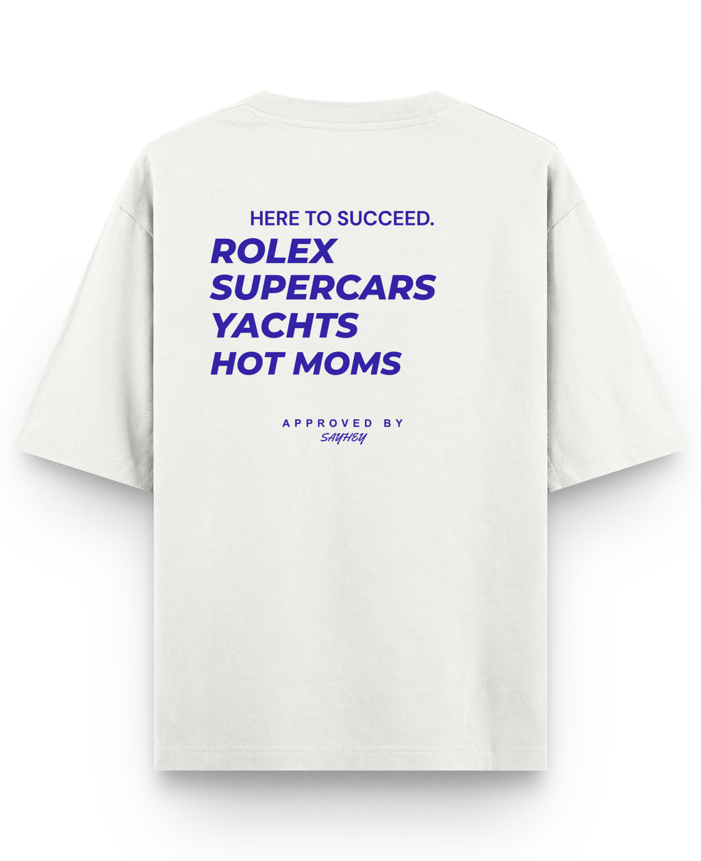 Off White Oversized T-shirt Back Design
