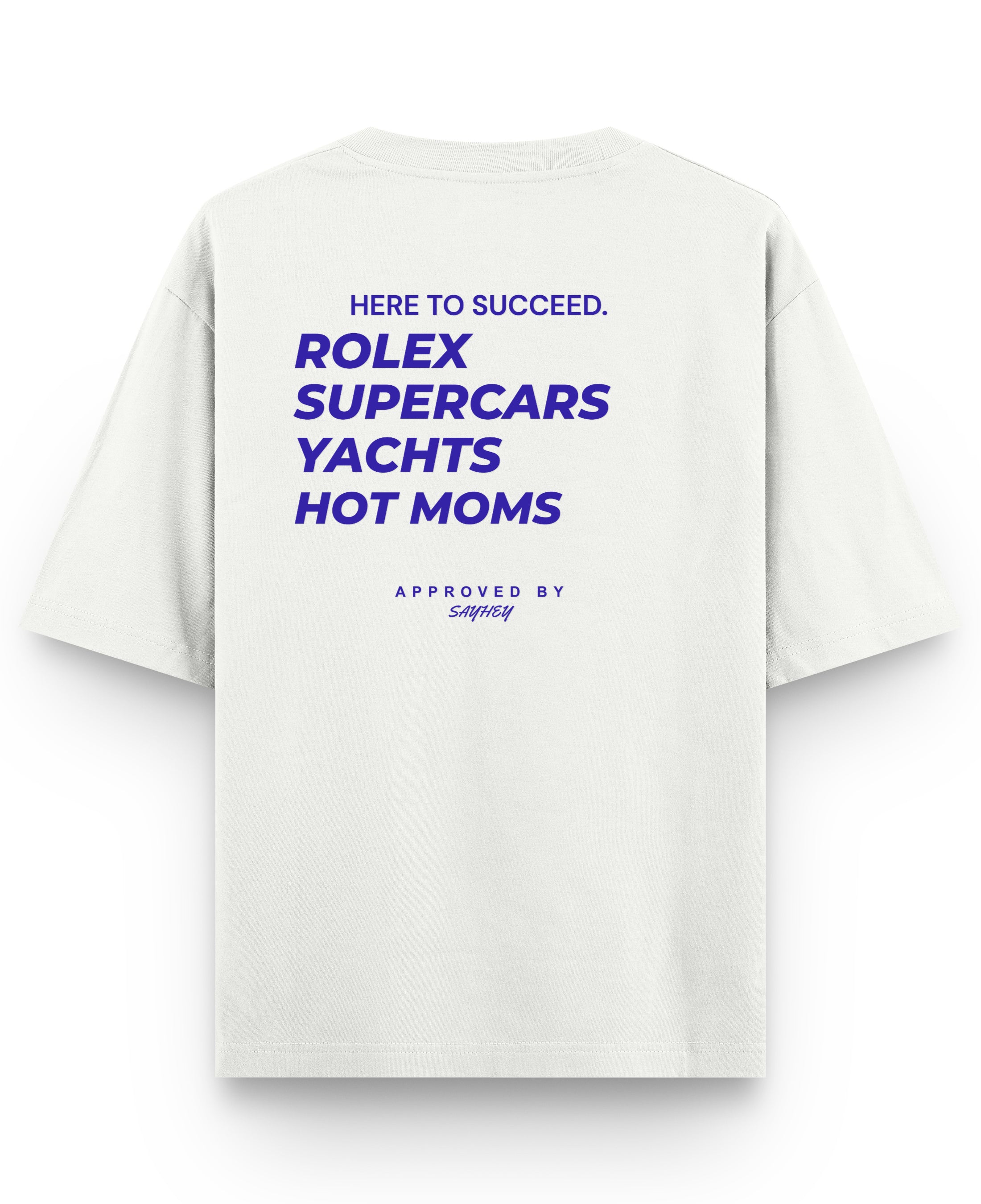 Off White Oversized T-shirt Back Design