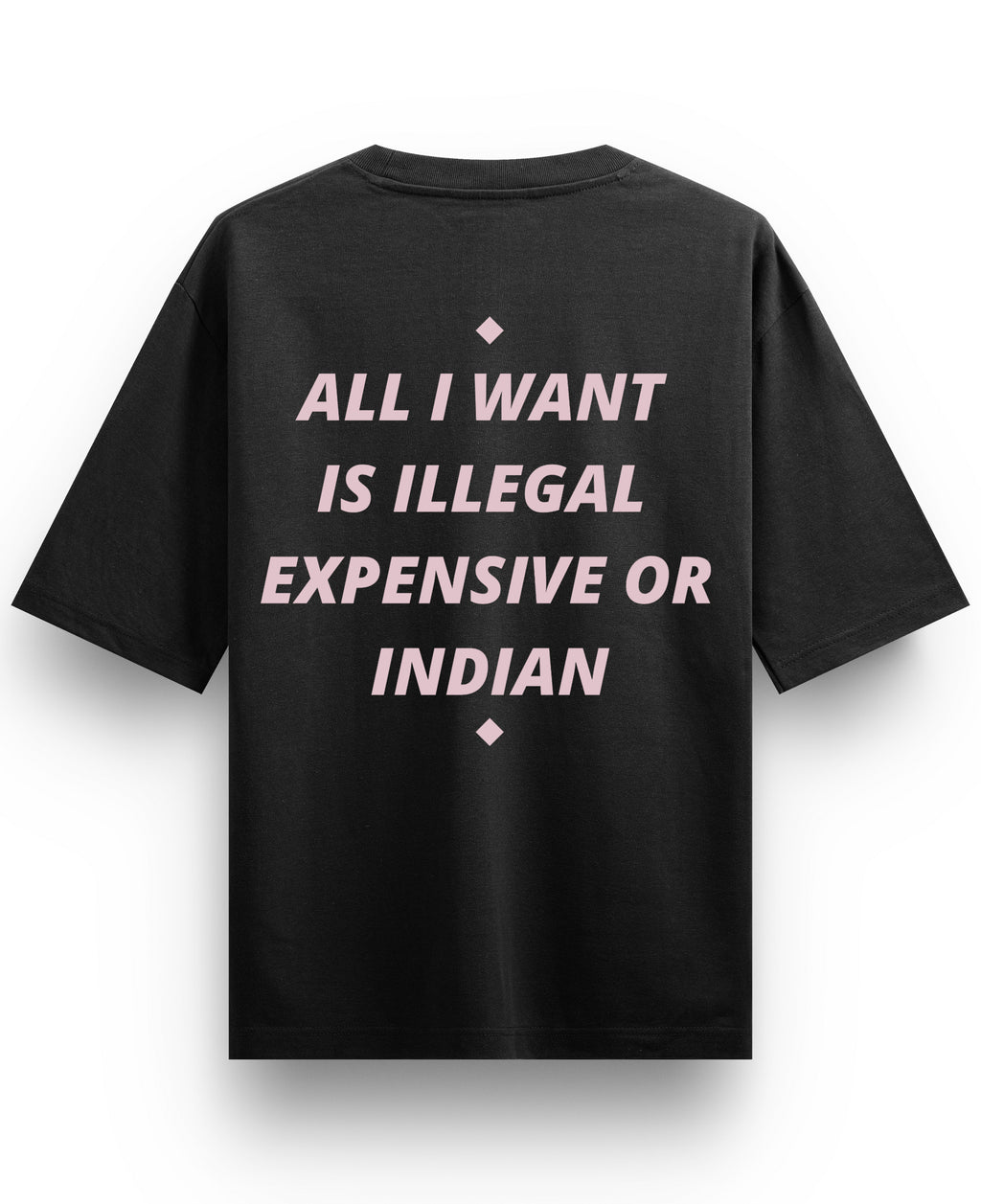 Black Oversized T-shirt Back Design