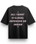 Black Oversized T-shirt Back Design
