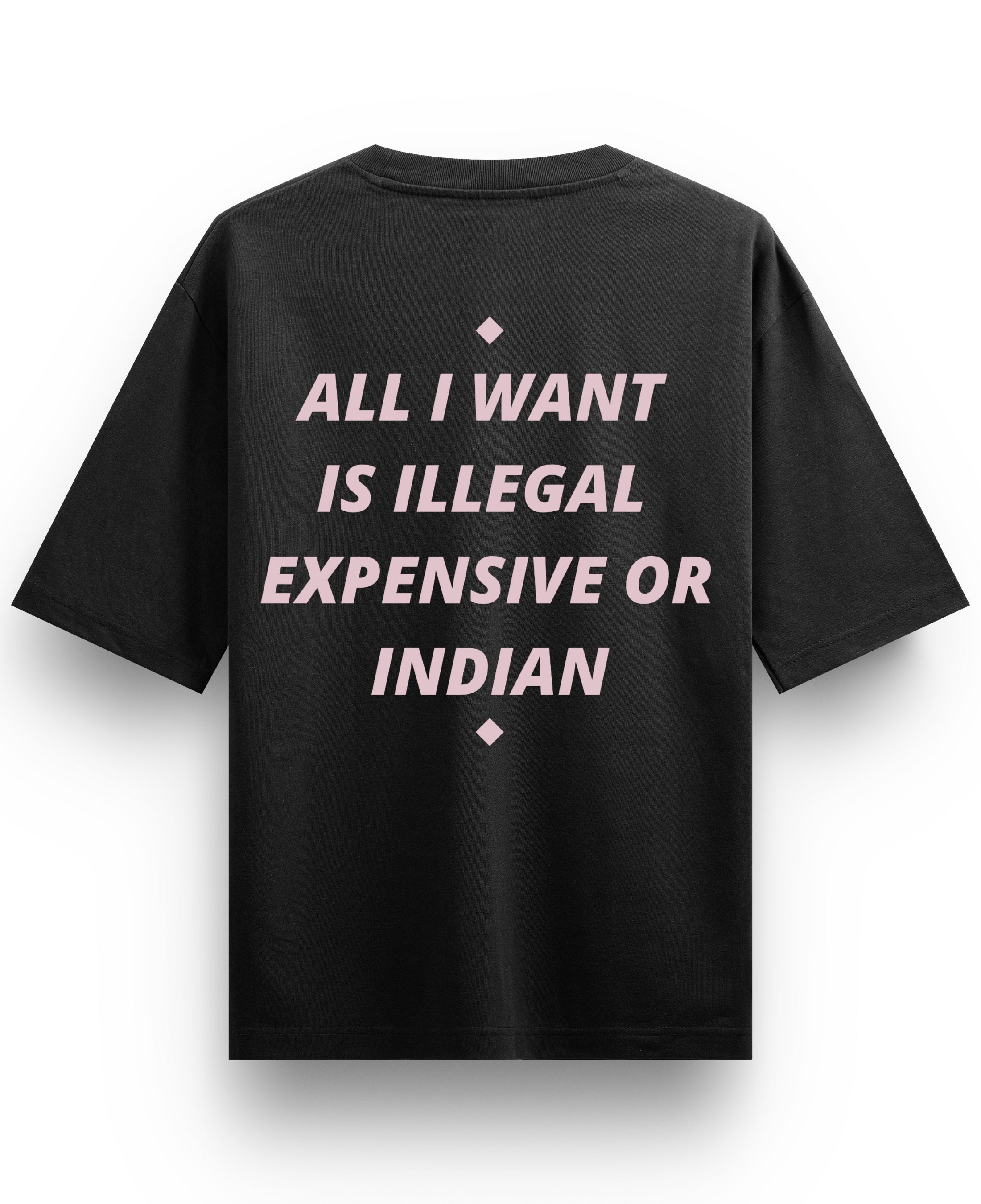 Black Oversized T-shirt Back Design
