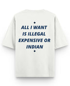 Off White Oversized T-shirt Back Design