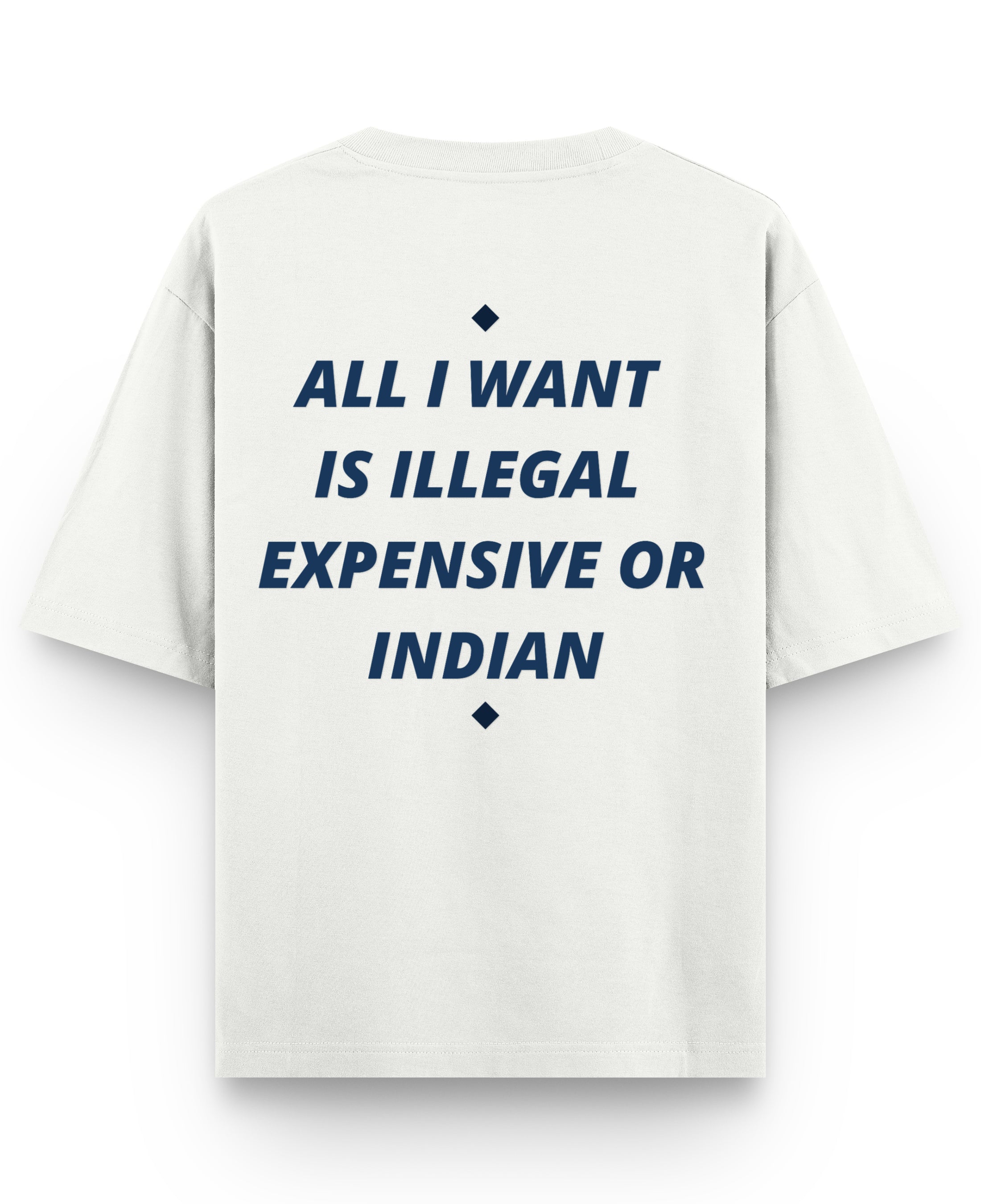 Off White Oversized T-shirt Back Design