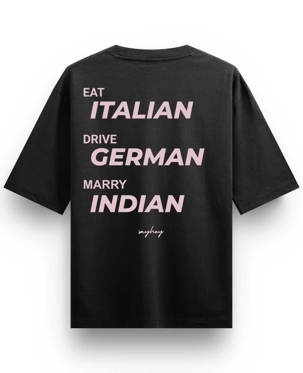 Black Oversized T-shirt Back Design