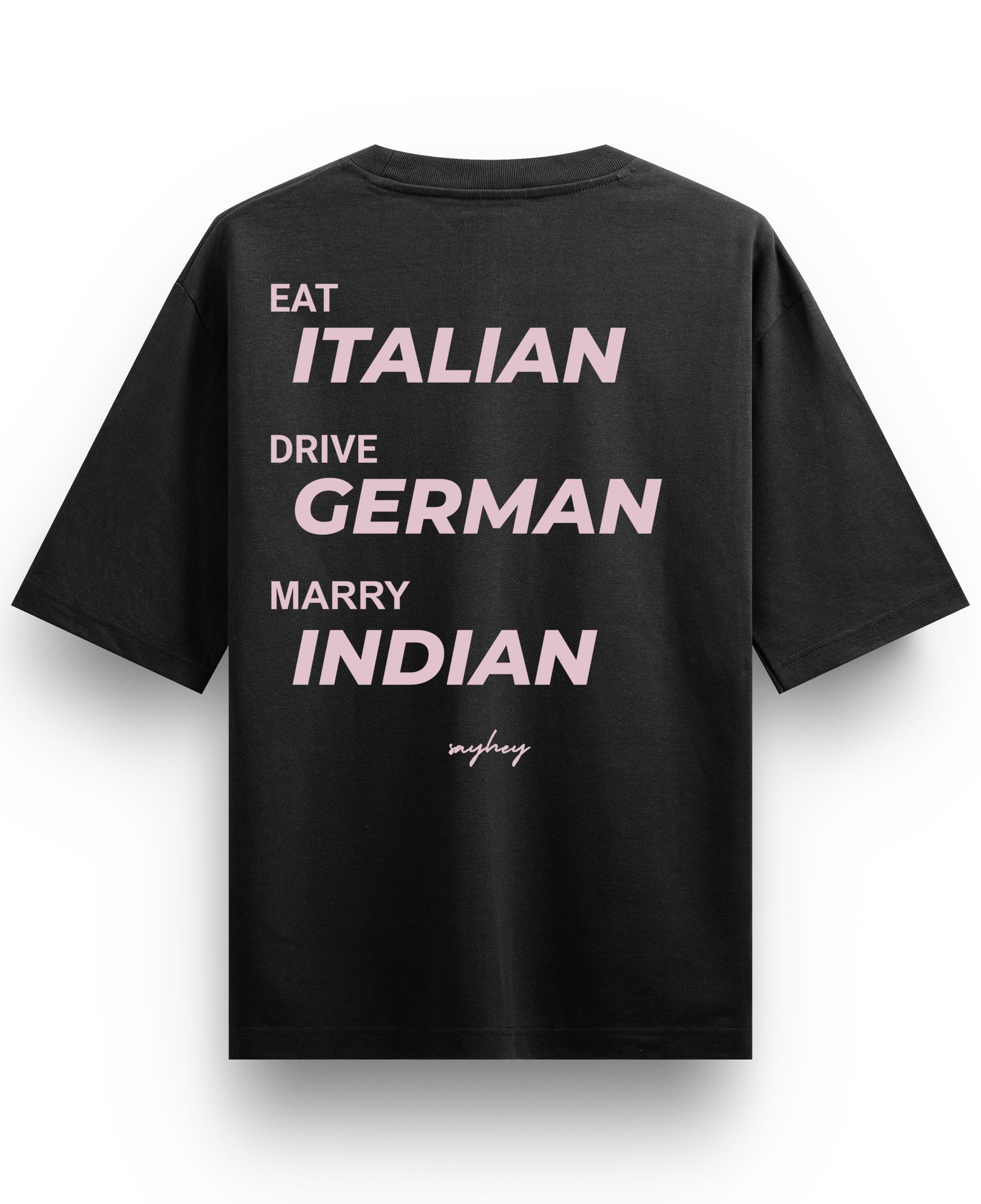 Black Oversized T-shirt Back Design