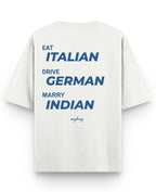 Off White Oversized T-shirt Back Design