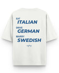 Off White Oversized T-shirt Back Design