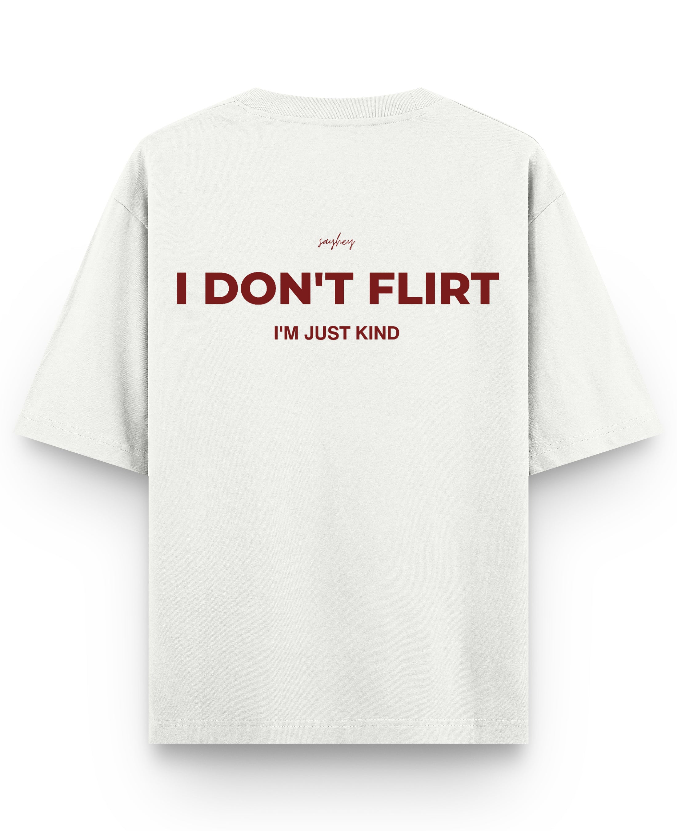 Off White Oversized T-shirt Back Design