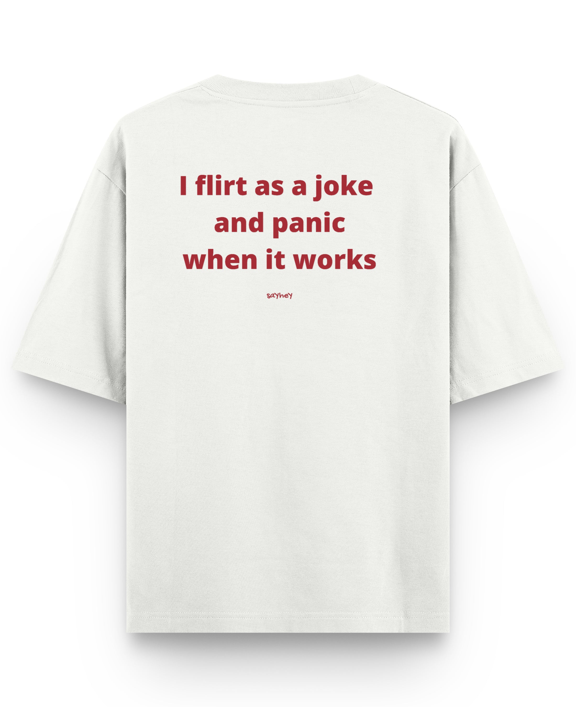 Off White Oversized T-shirt Back Design
