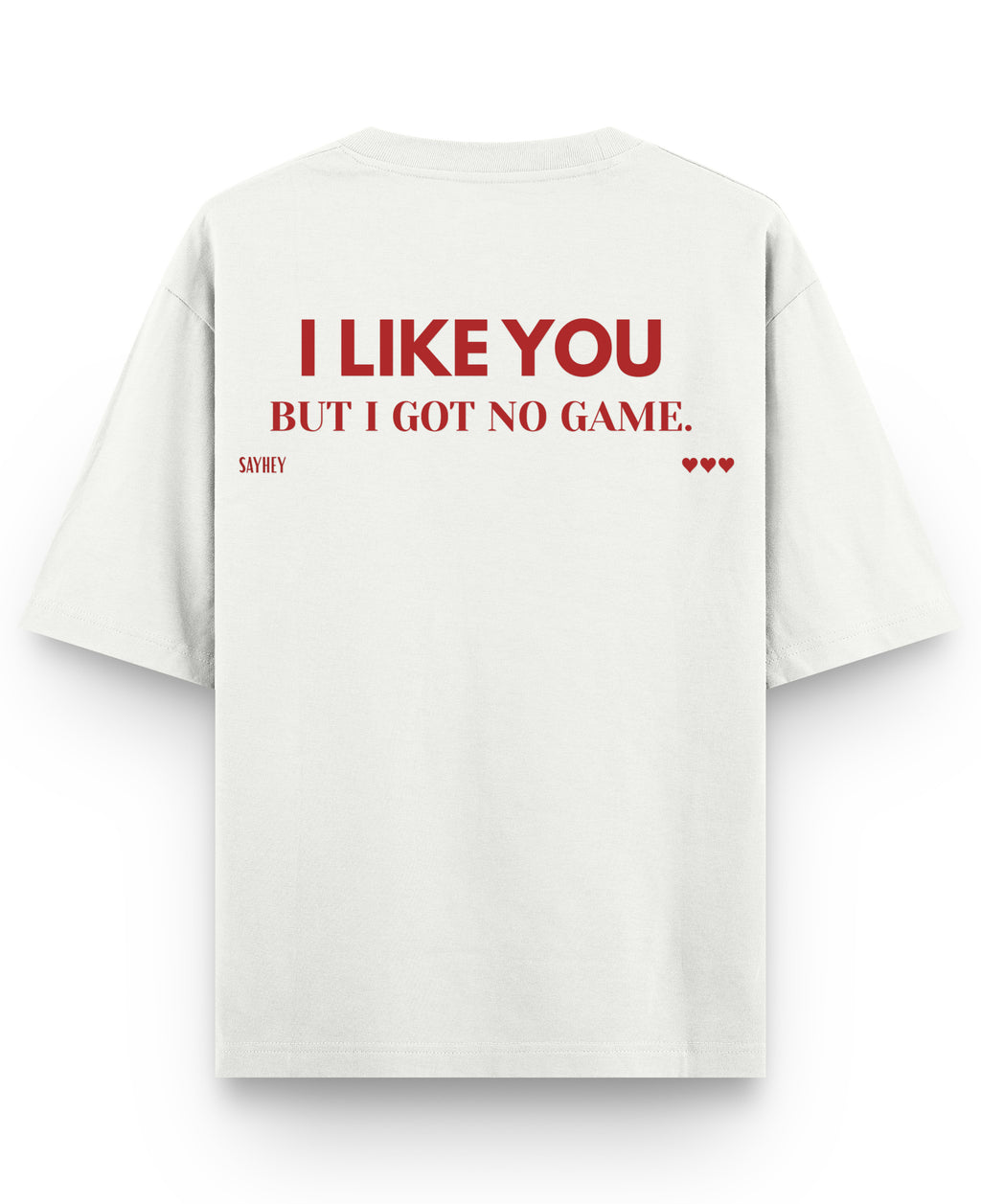Off White Oversized T-shirt Back Design