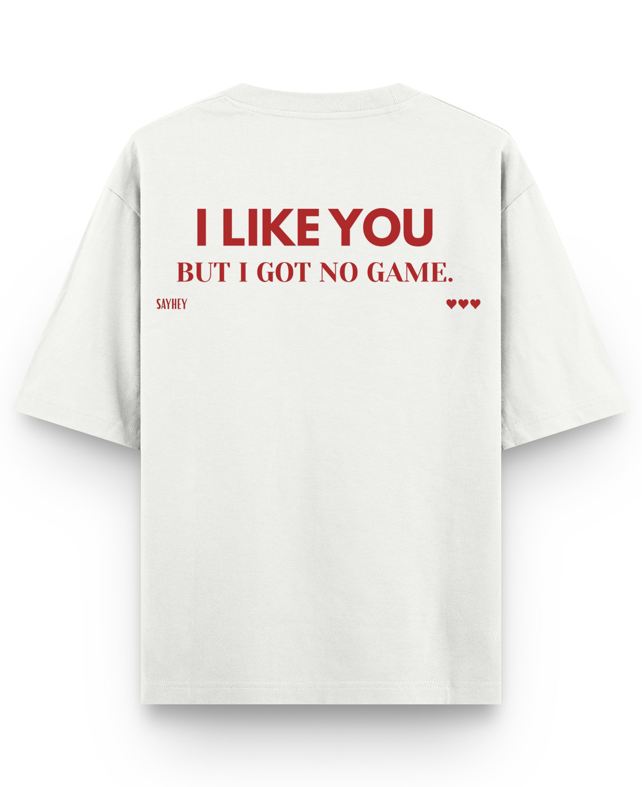 Off White Oversized T-shirt Back Design