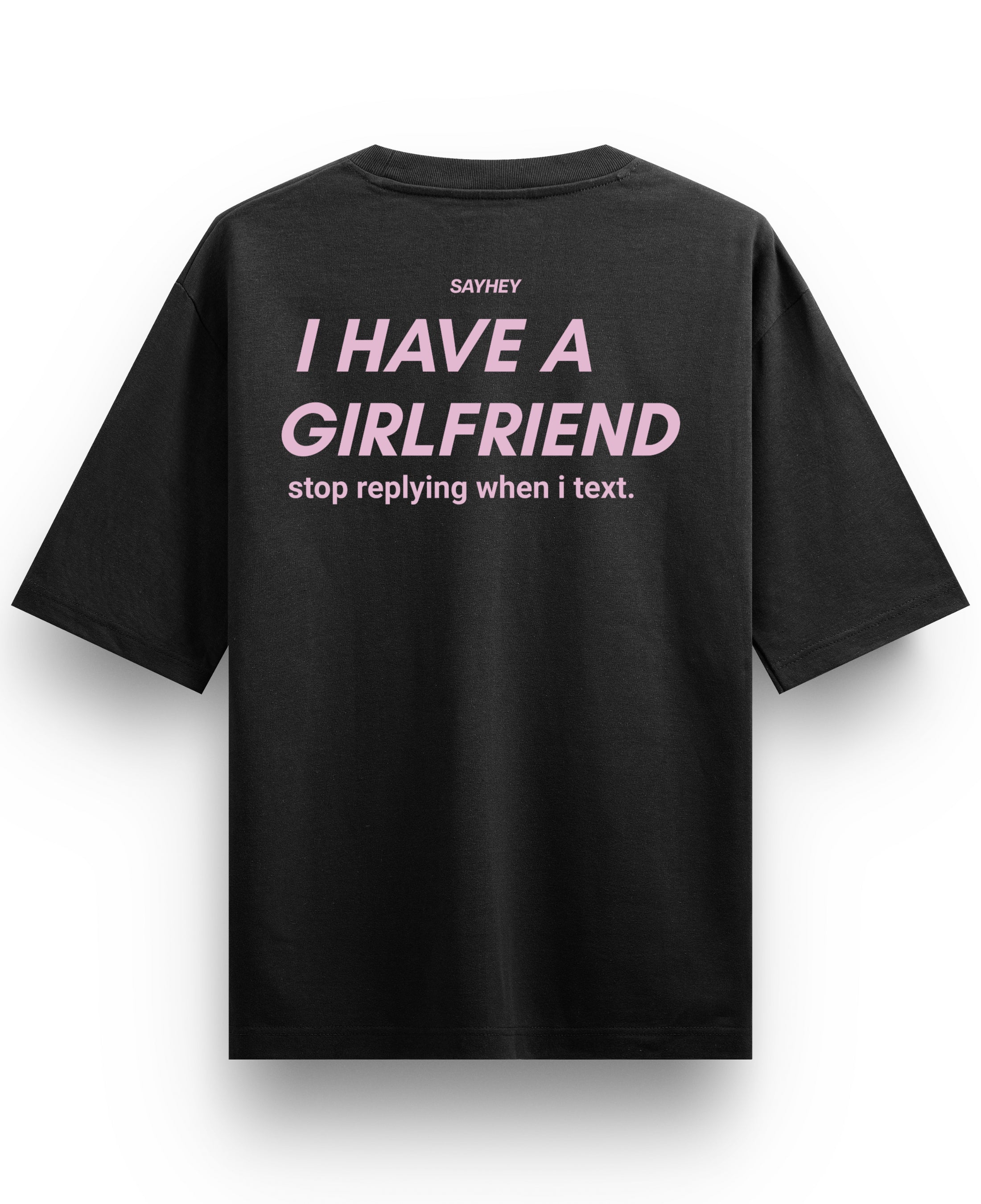 Black Oversized T-shirt Back Design