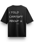 Black Oversized T-shirt Back Design