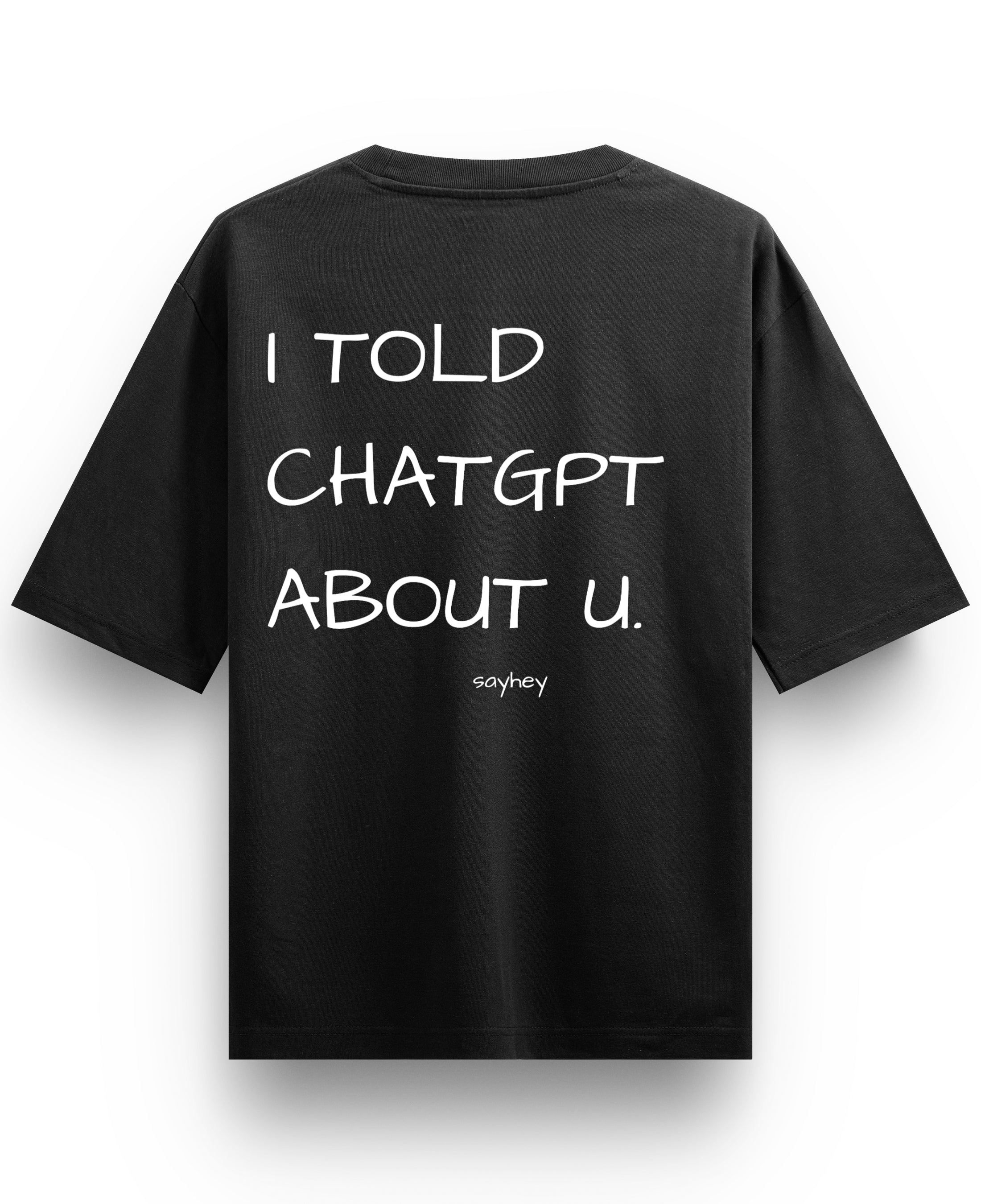 Black Oversized T-shirt Back Design
