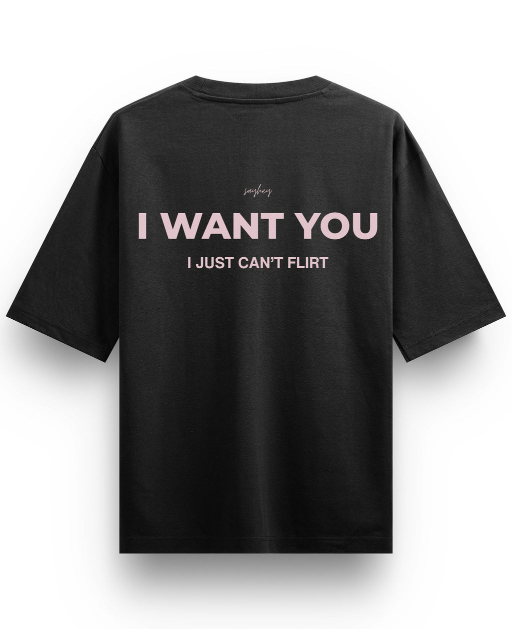 Black Oversized T-shirt Back Design