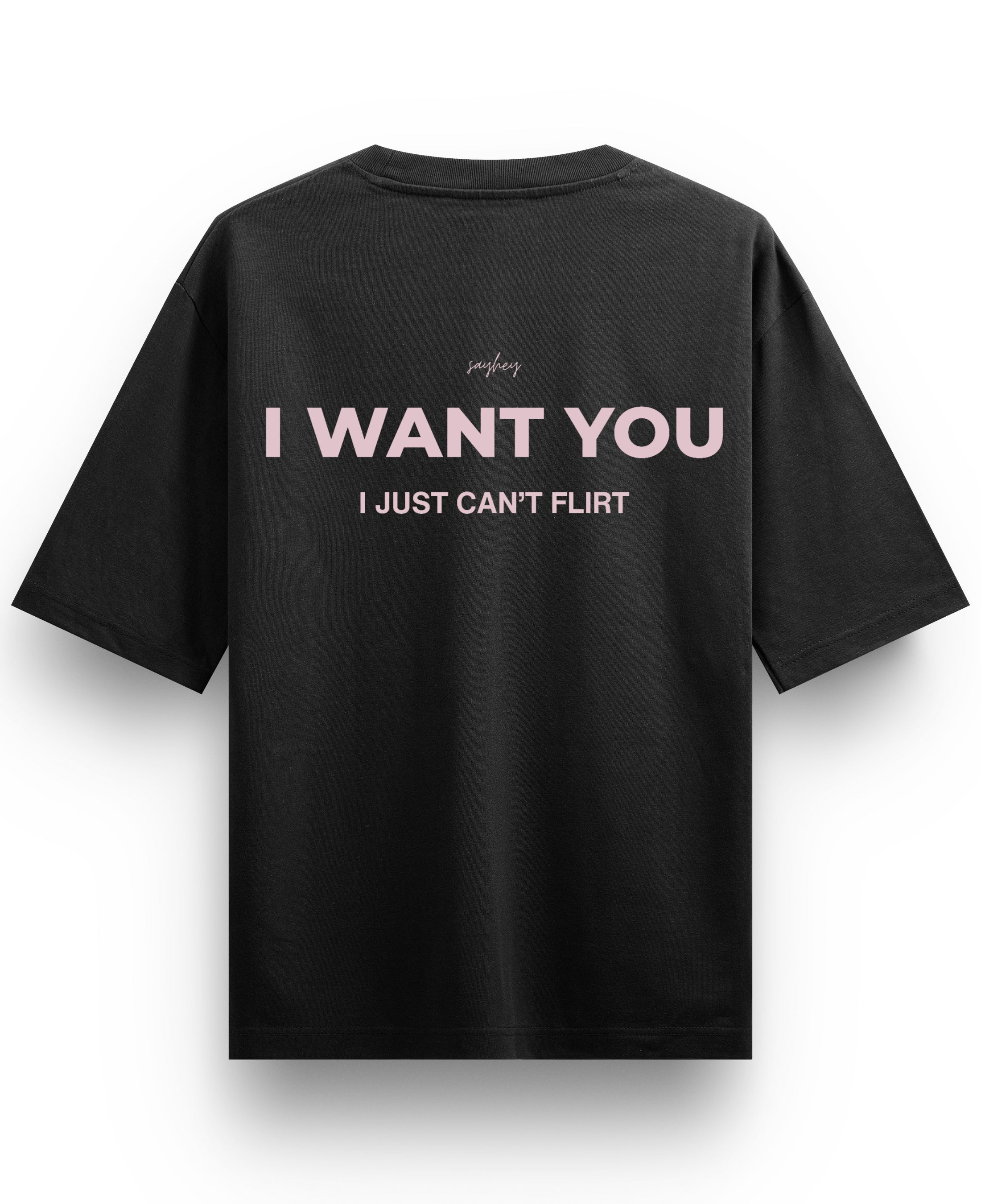 Black Oversized T-shirt Back Design