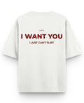 Off White Oversized T-shirt Back Design