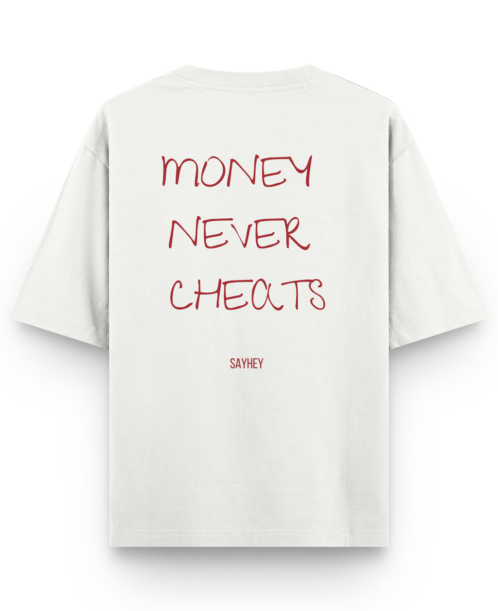 Off White Oversized T-shirt Back Design
