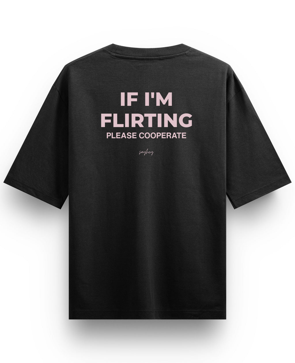 Black Oversized T-shirt Back Design