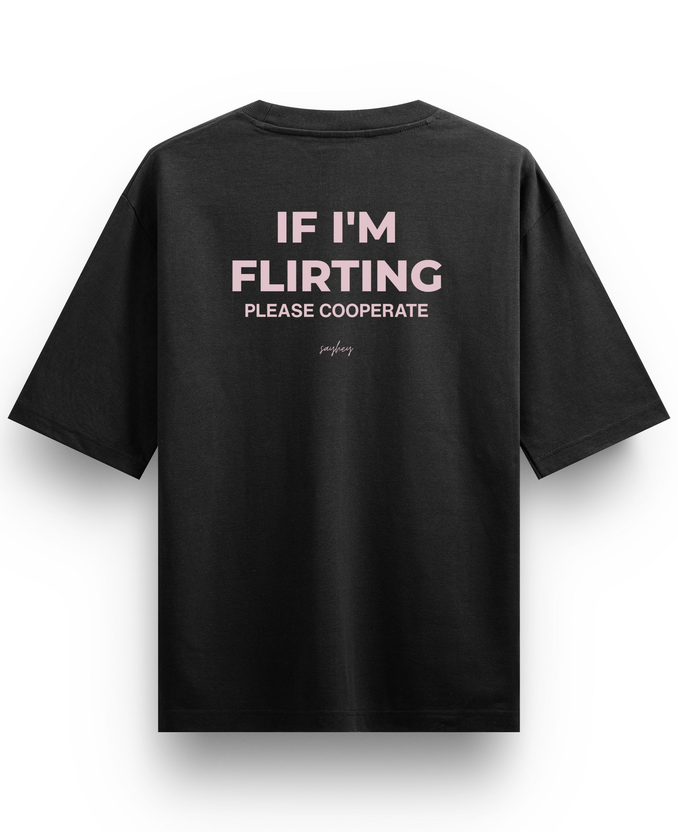 Black Oversized T-shirt Back Design