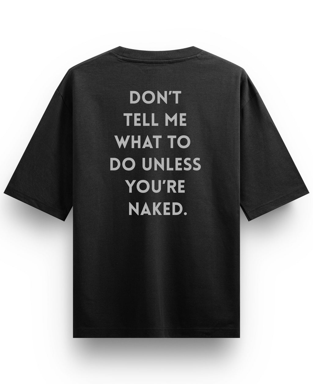 Black Oversized T-shirt Back Design