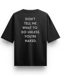 Black Oversized T-shirt Back Design
