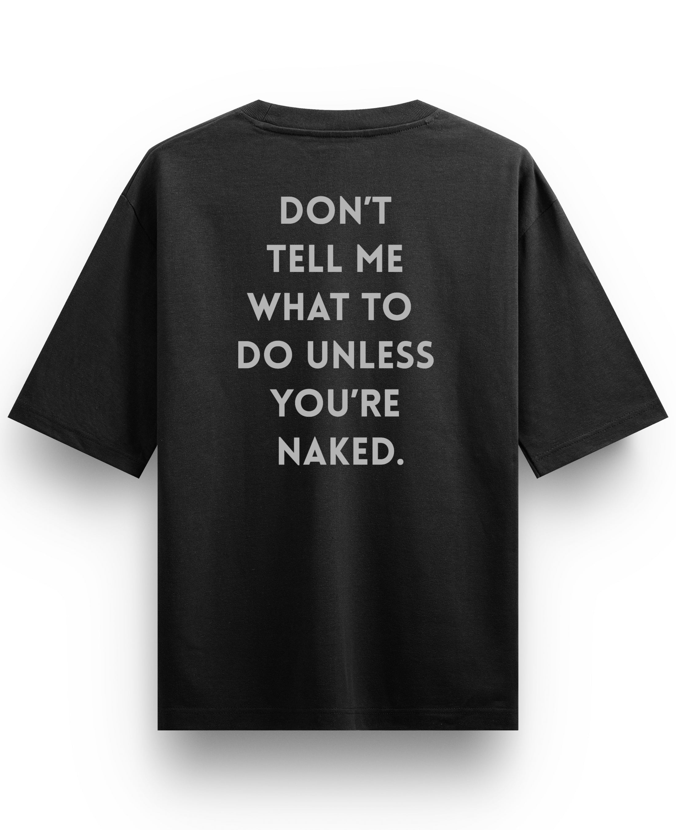 Black Oversized T-shirt Back Design