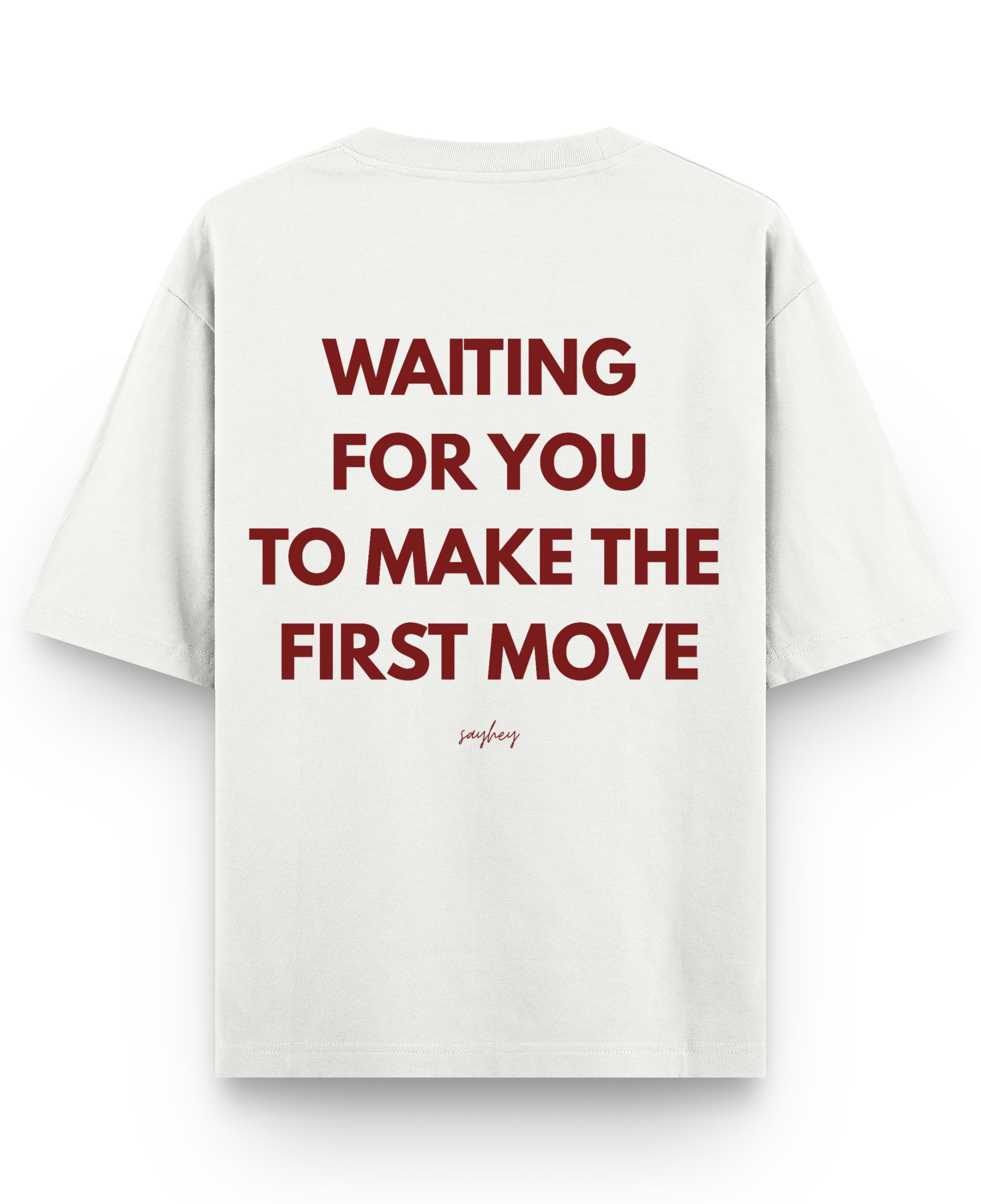 Off White Oversized T-shirt Back Design